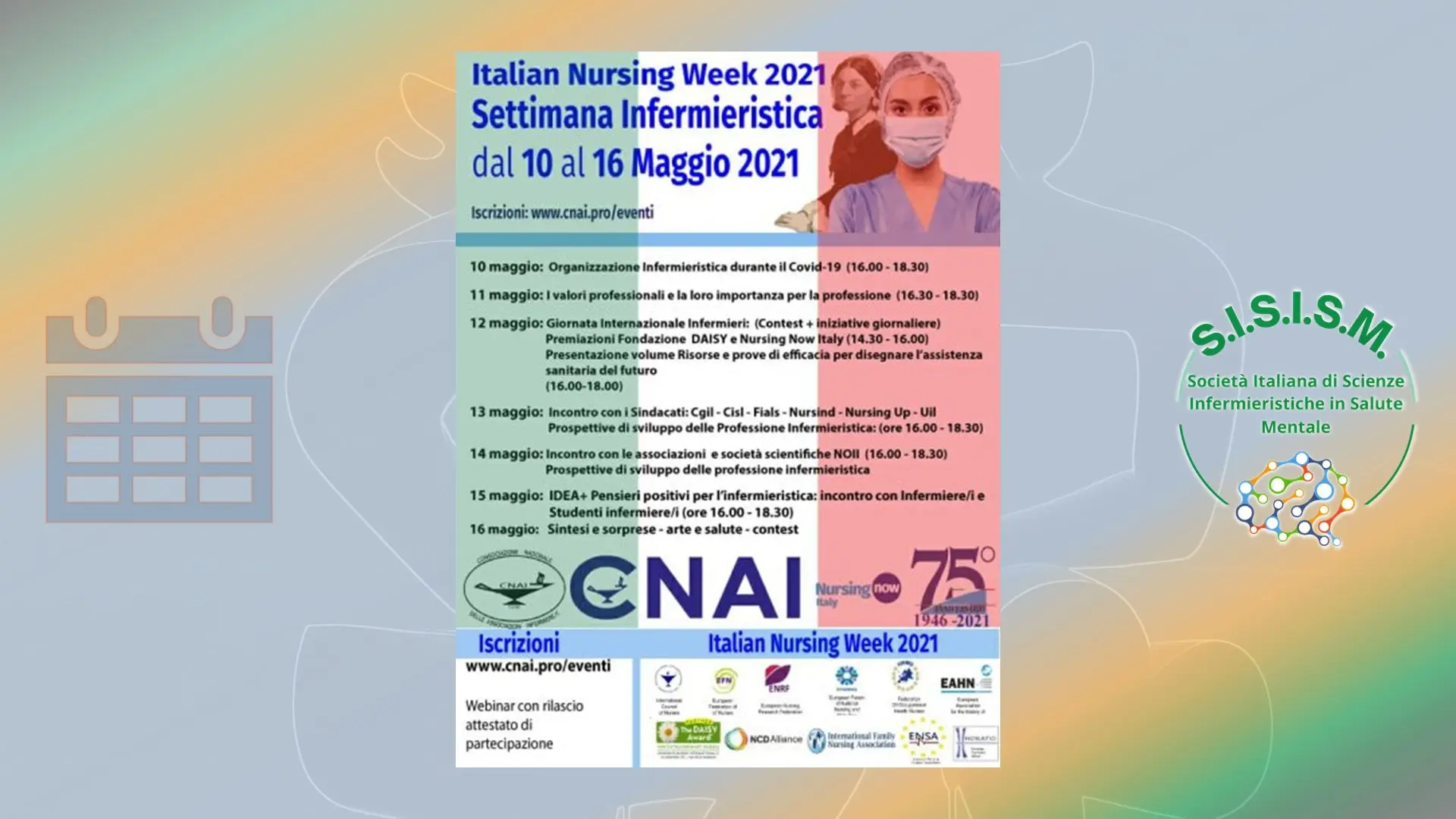 Settimana Infermieristica, 10-16 maggio 2021